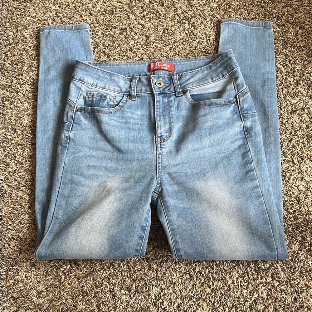 High rise skinny jeans
